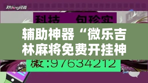 辅助神器“微乐吉林麻将免费开挂神器”开挂辅助脚本+详细开挂安装教程