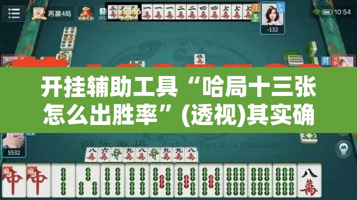 开挂辅助工具“哈局十三张怎么出胜率”(透视)其实确实有挂