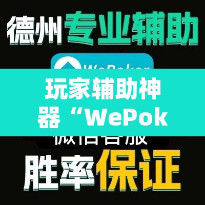 玩家辅助神器“WePoker辅助透视”(透视挂)辅助透视教程