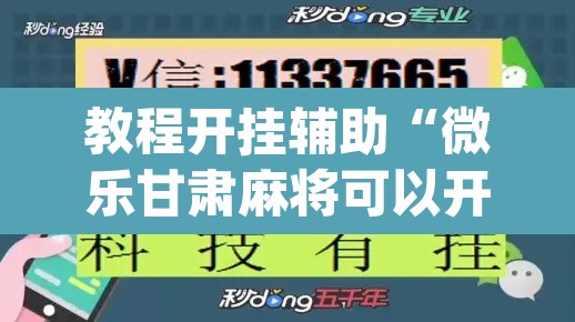 教程开挂辅助“微乐甘肃麻将可以开挂吗”(透视挂)辅助透视教程