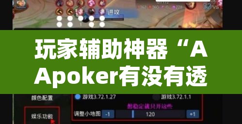 玩家辅助神器“AApoker有没有透视公共牌”(透视挂)辅助透视教程