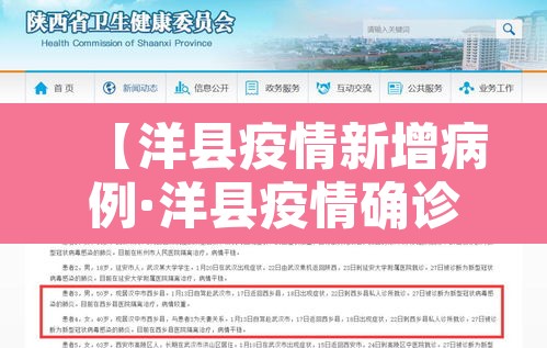 【洋县疫情新增病例·洋县疫情确诊】 【洋县疫情新增病例·洋县疫情确诊】