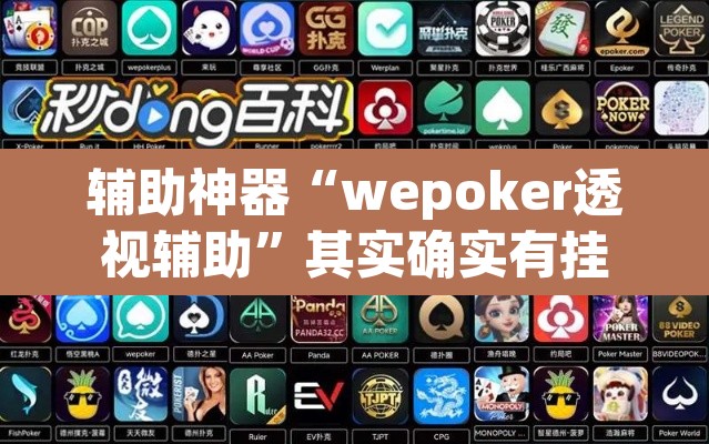 辅助神器“wepoker透视辅助”其实确实有挂