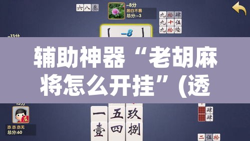 辅助神器“老胡麻将怎么开挂”(透视)其实确实有挂