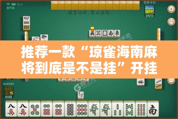 推荐一款“琼雀海南麻将到底是不是挂	”开挂辅助脚本+详细开挂安装教程