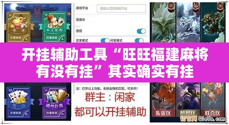 开挂辅助工具“旺旺福建麻将有没有挂	”其实确实有挂