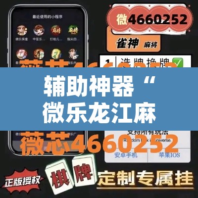 辅助神器“微乐龙江麻将万能开挂器”其实确实有挂