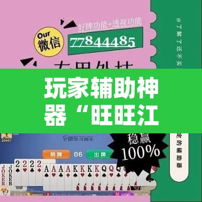 玩家辅助神器“旺旺江苏麻将开挂神器”其实确实有挂