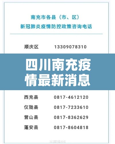 四川南充疫情最新消息:四川南充市最新消息 四川南充疫情最新消息:四川南充市最新消息