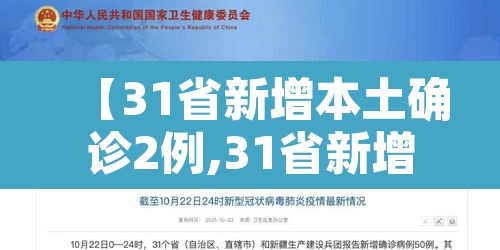 【31省新增本土确诊2例,31省新增确诊22例本土17例】 【31省新增本土确诊2例,31省新增确诊22例本土17例】