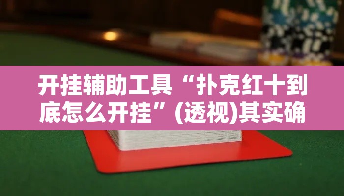 开挂辅助工具“扑克红十到底怎么开挂”(透视)其实确实有挂