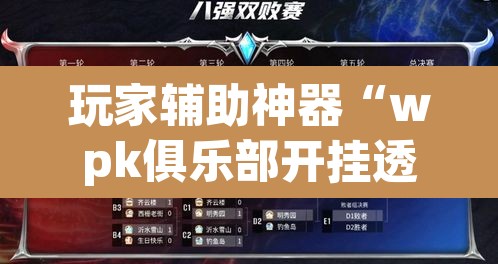 玩家辅助神器“wpk俱乐部开挂透视辅助挂”其实确实有挂