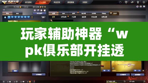 玩家辅助神器“wpk俱乐部开挂透视辅助挂	”其实确实有挂