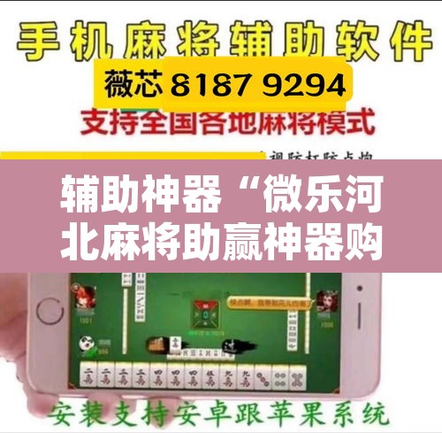 辅助神器“微乐河北麻将助赢神器购买	”其实确实有挂