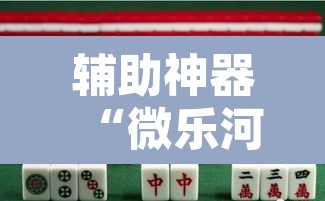 辅助神器“微乐河北麻将助赢神器购买”其实确实有挂