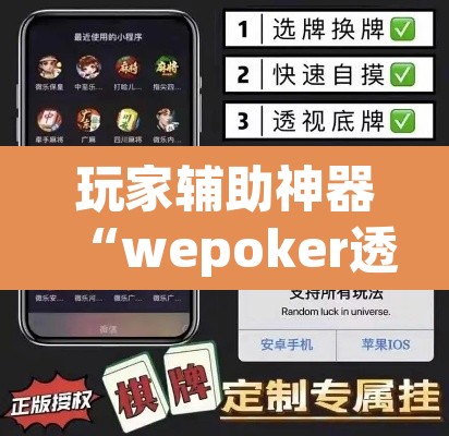 玩家辅助神器“wepoker透视大家辅助下载”(透视)其实确实有挂