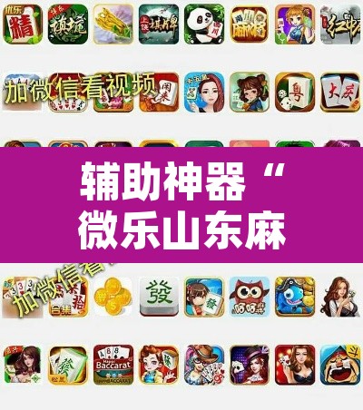 辅助神器“微乐山东麻将万能开挂器”其实确实有挂