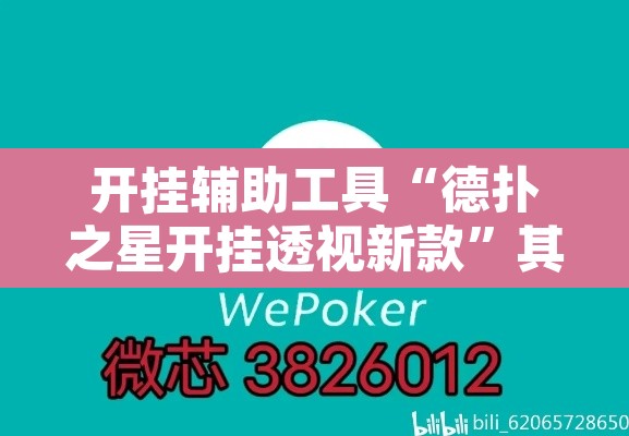 开挂辅助工具“德扑之星开挂透视新款”其实确实有挂