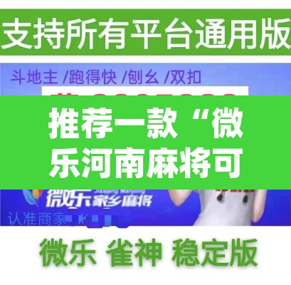 推荐一款“微乐河南麻将可以开挂吗	”(透视挂)辅助透视教程