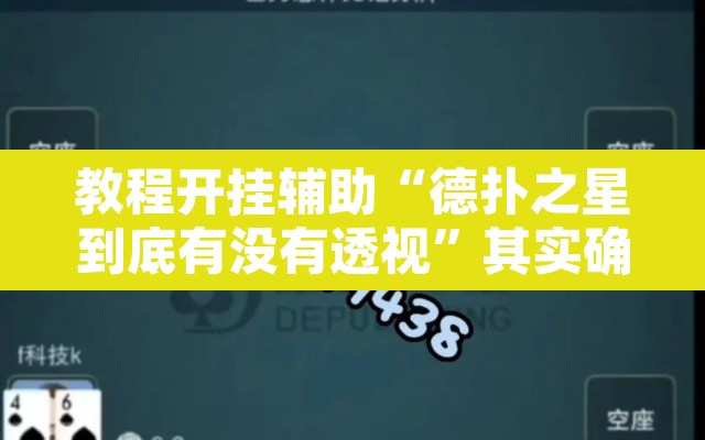 教程开挂辅助“德扑之星到底有没有透视”其实确实有挂