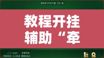 教程开挂辅助“牵手跑得快能不能开挂	”开挂辅助脚本+详细开挂安装教程