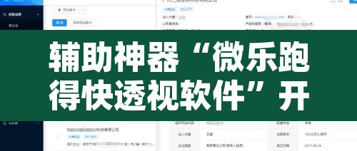 辅助神器“微乐跑得快透视软件	”开挂辅助脚本+详细开挂安装教程