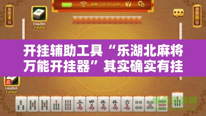 开挂辅助工具“乐湖北麻将万能开挂器”其实确实有挂