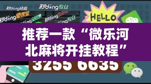 推荐一款“微乐河北麻将开挂教程”(透视挂)辅助透视教程