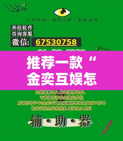 推荐一款“金奕互娱怎么开挂”开挂辅助脚本+详细开挂安装教程
