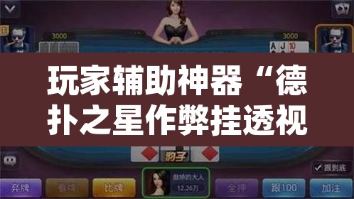 玩家辅助神器“德扑之星作弊挂透视辅助挂”(透视)其实确实有挂