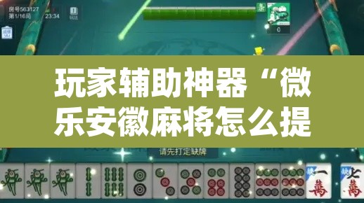玩家辅助神器“微乐安徽麻将怎么提高胜率”(透视)其实确实有挂