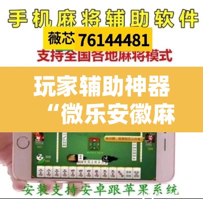 玩家辅助神器“微乐安徽麻将怎么提高胜率”(透视)其实确实有挂