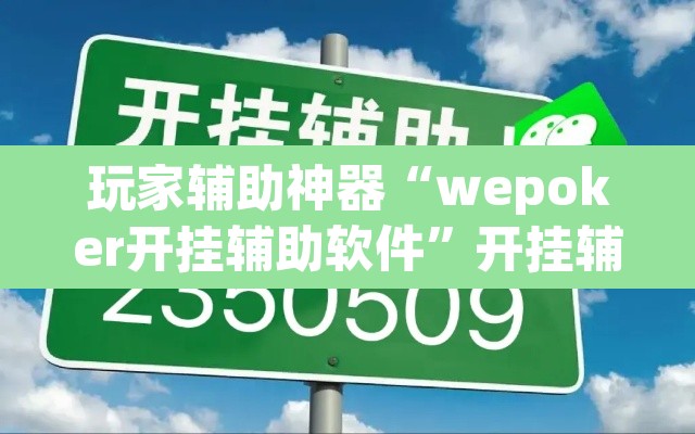 玩家辅助神器“wepoker开挂辅助软件”开挂辅助脚本+详细开挂安装教程