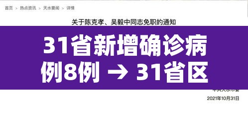 31省新增确诊病例8例 → 31省区市新增确诊病例82例 31省新增确诊病例8例 → 31省区市新增确诊病例82例