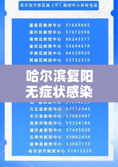 哈尔滨复阳无症状感染者轨迹公布›哈尔滨疫情复阳 哈尔滨复阳无症状感染者轨迹公布›哈尔滨疫情复阳