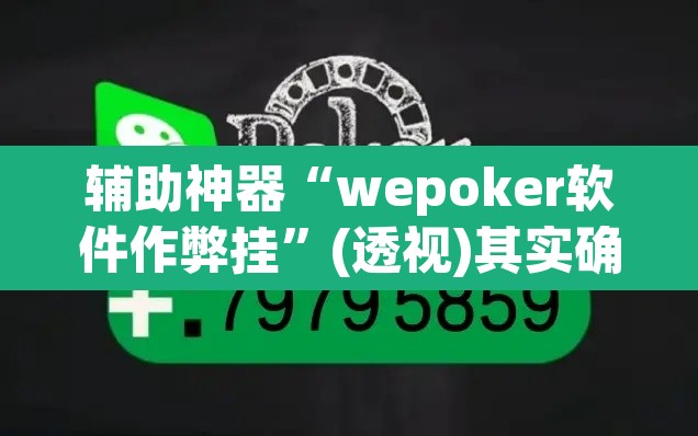 辅助神器“wepoker软件作弊挂”(透视)其实确实有挂
