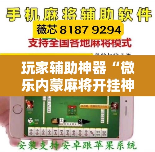 玩家辅助神器“微乐内蒙麻将开挂神器”(透视挂)辅助透视教程