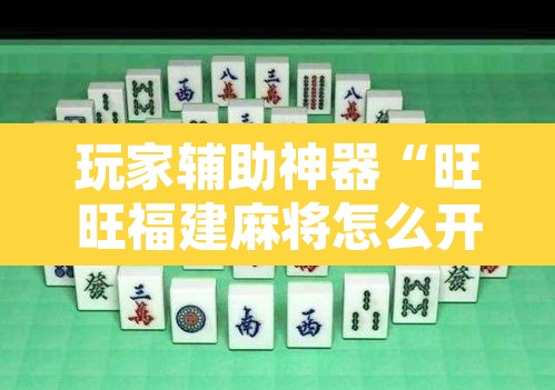 玩家辅助神器“旺旺福建麻将怎么开挂	”附辅助神器开挂脚本详细步骤