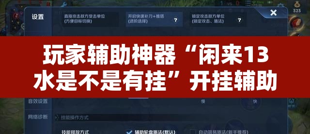 玩家辅助神器“闲来13水是不是有挂”开挂辅助脚本+详细开挂安装教程