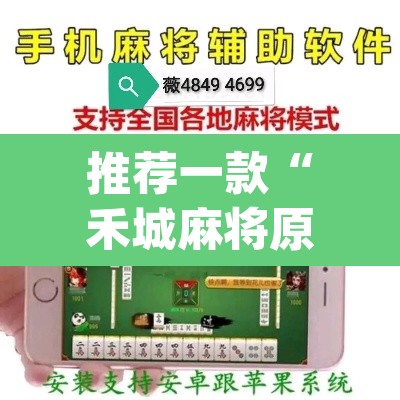 推荐一款“禾城麻将原来可以开挂”(透视)其实确实有挂