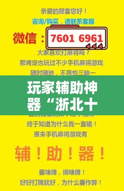 玩家辅助神器“浙北十三张开挂辅助软件”附辅助神器开挂脚本详细步骤