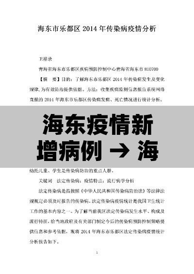 海东疫情新增病例 → 海东疫情最新情况及政策 海东疫情新增病例 → 海东疫情最新情况及政策