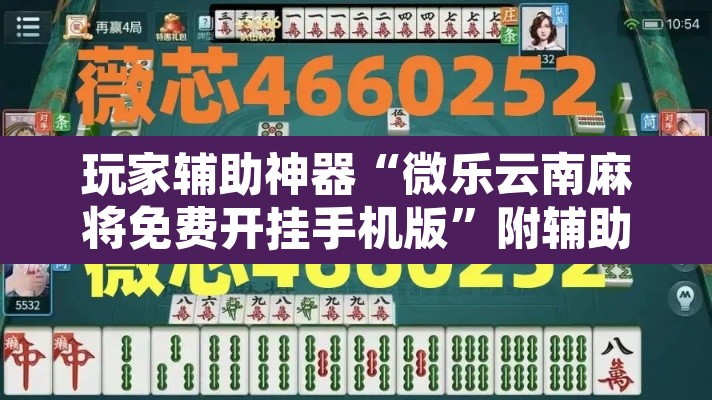 玩家辅助神器“微乐云南麻将免费开挂手机版”附辅助神器开挂脚本详细步骤