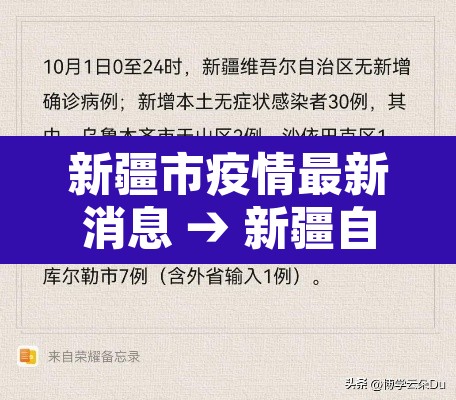 新疆市疫情最新消息 → 新疆自治区疫情指挥部最新通知