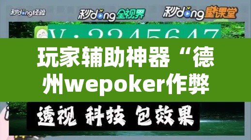 玩家辅助神器“德州wepoker作弊辅助开挂透视方法”开挂辅助脚本+详细开挂安装教程
