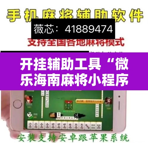 开挂辅助工具“微乐海南麻将小程序怎么开挂”其实确实有挂