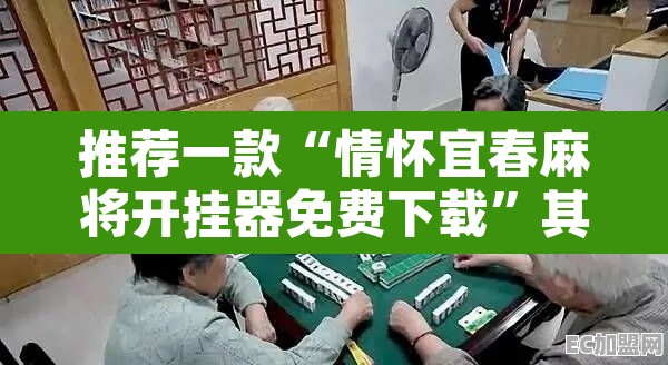 推荐一款“情怀宜春麻将开挂器免费下载”其实确实有挂