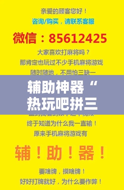辅助神器“热玩吧拼三张透视辅助软件”附辅助神器开挂脚本详细步骤