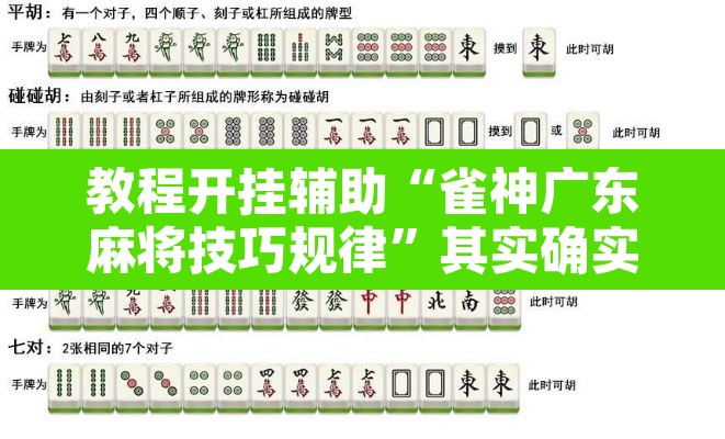 教程开挂辅助“雀神广东麻将技巧规律	”其实确实有挂