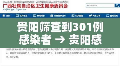 贵阳筛查到301例感染者 → 贵阳感染病例